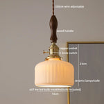 Ceramic LED Pendant Light Nordic Modern Hanging Lamp for Home Decor