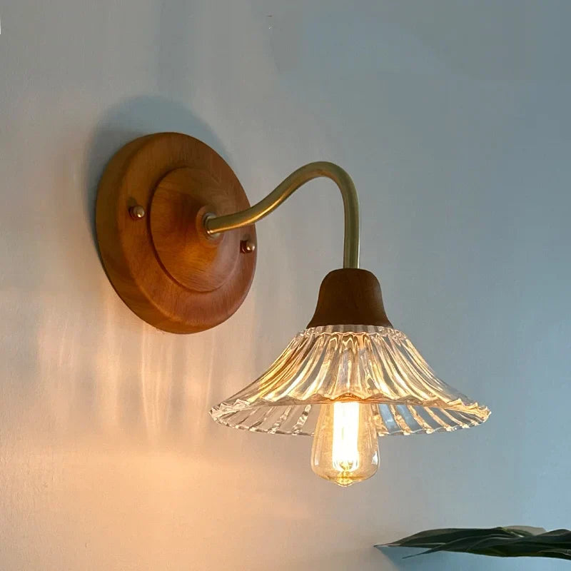 Ceramic Flower LED Wall Light Fixture, Nordic Design for Bedroom, Living Room