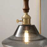 Wood Copper LED Pendant Light - Nordic Hanging Lamp for Bedroom Dining Hallway