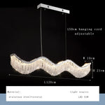 Crystal Bead Chandelier LED Lights for Modern Luxury Home Decor & Bedroom