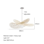 Rattan Pendant Lights, Creative Dining Room Chandeliers for Home Decor