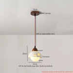 Marble LED Pendant Lights for Bedside Cafe Living Room Kitchen Loft