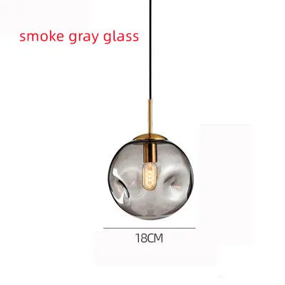 Modern Glass Pendant Chandelier Ceiling Lamp for Dining, LED Island Fixture