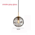 Modern Glass Pendant Chandelier Ceiling Lamp for Dining, LED Island Fixture