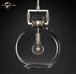 Glass Pendant Chandeliers Modern LED Hanging Lights for Living Room & Dining Room