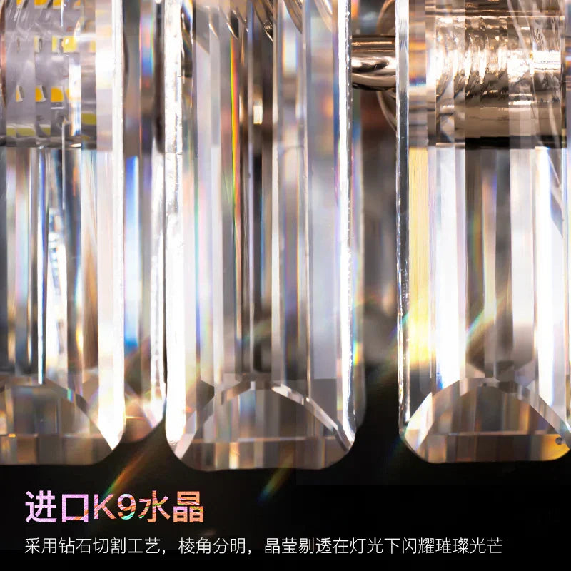 Crystal Ring Chandelier: 2024 Luxury Bedroom Dining Room Lighting