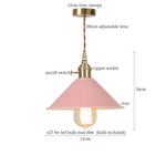 Yellow Iron Art LED Pendant Lights - Modern Nordic Style for Home Decor