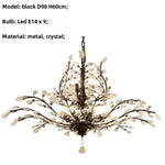 Afralia™ Crystal Chain Pendant Chandelier LED Lights for Indoor Decor