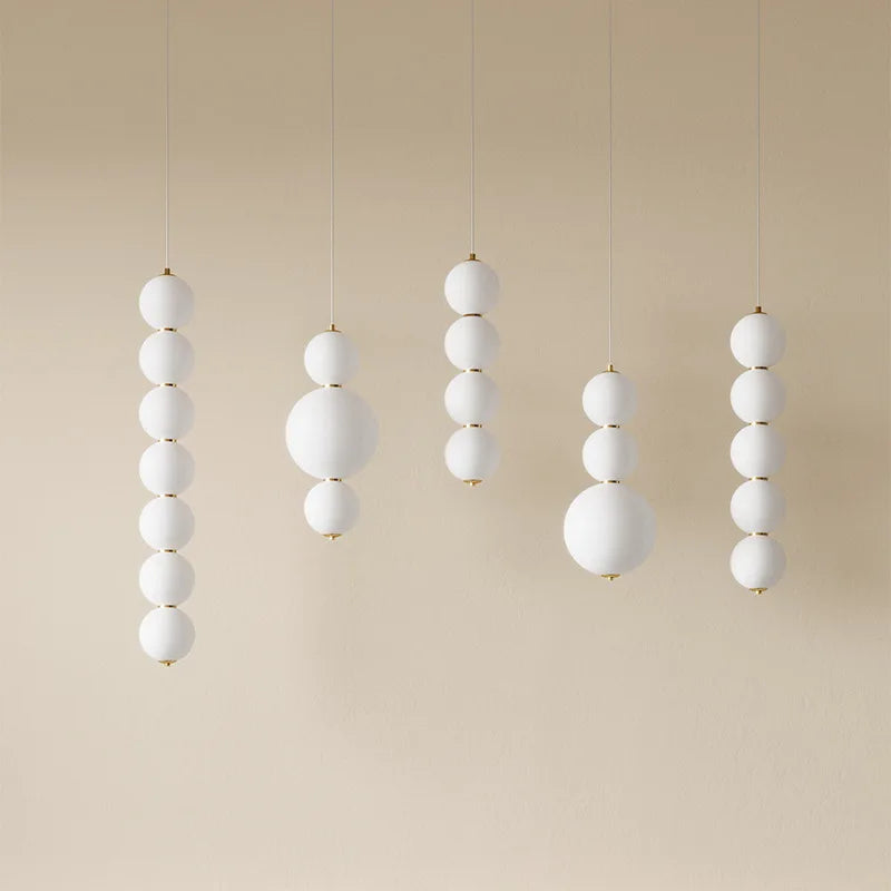 Glass Ball Chandelier Pendant Light for Living Bedroom