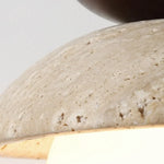 Yellow Travertine Stone LED Pendant Lamp - Nordic Modern Design