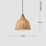 Rattan Wicker Pendant Light Chandelier Ceiling Lamp