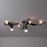 Marble Chandeliers Black Ceiling Light for Luxury Living Room Decor