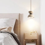 Yellow Travertine LED Hanging Pendant Light for Home Decor Bedroom Dining Living Room