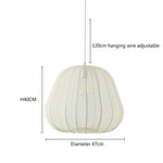 Nordic Fabric Chandelier Pendant Lights for Living Room Bedroom Stair Decor