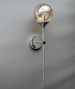 Golden Round Glass Wall Sconce: Modern Nordic Lighting Fixture for Home Decor