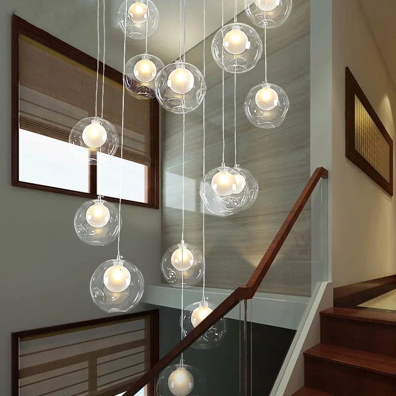 LED Chandelier: Modern Lighting for Living, Dining, and Staircase Areas