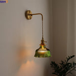 LED Wall Lamp Glass Copper Arandelas Para Parede Retro Style for Living Room
