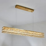 Crystal Steel LED Pendant Light | Modern Dining Room Hanging Lamp