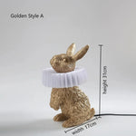 Rabbit Resin Table Lamp for Kids Room Decor