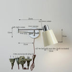 Black Iron LED Wall Sconce for Home Decor - Modern Nordic Style