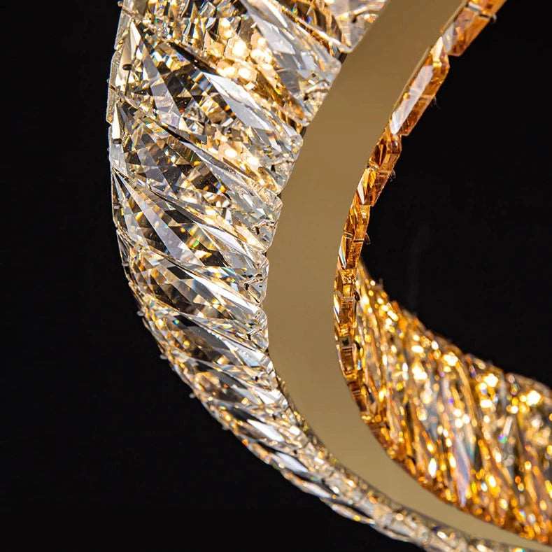 Bacci Crystal Modern Ceiling Light Fixture