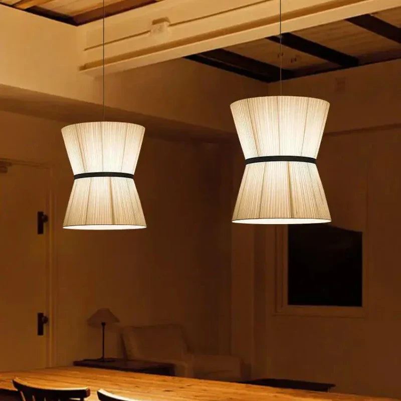 Cocoon Cloth Chandelier: Japanese Pendant Lamp for Home Kitchen Decor