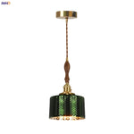 Green Wave Glass Pendant Lamp: Modern Minimalism for Living Room, Bedroom, Cafe