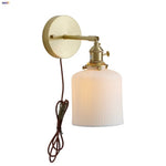 Ceramic Knob Switch Wall Light by IWHD - Modern LED Sconce for Bedroom, Hallway & Bathroom