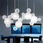 Glass Bubble Chandelier Customized Pendant Light for Living Room Atmosphere