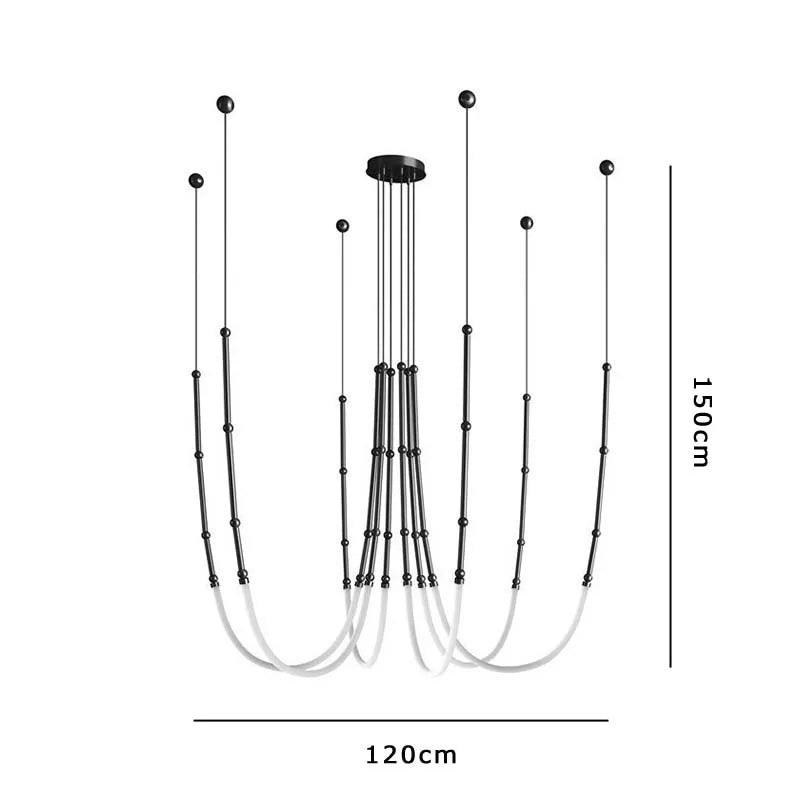 LED Chandelier: Modern Minimalist Design for Luxury Home Decor