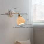 Ceramic Pumpkin LED Wall Sconce Modern Minimalist Bedroom Lighting