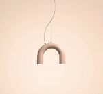 Blue Metal Arch Chandelier Pendant Light - Modern Design for Home Décor