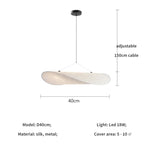 Afralia™ Silk LED Pendant Light Modern Nordic Chandelier Luminarias