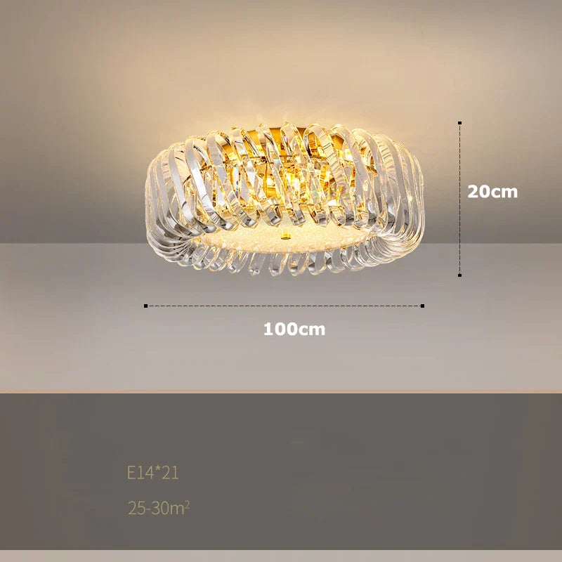 Gold LED Chandelier 2025 New Trend for Living Room