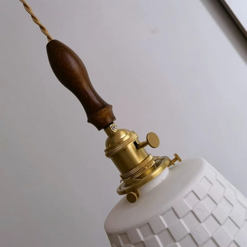 Ceramic Copper LED Pendant Light for Kitchen Dining Bedroom Decor