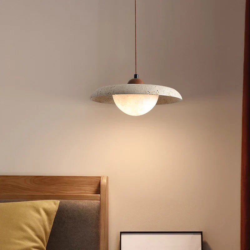 White Glass LED Pendant Light Hanglamp