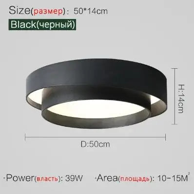 Nordic Round Ceiling Lamp for Living Room, Bedroom, Dining Room Decor