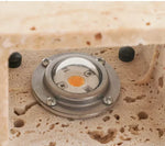 Yellow Travertine Stone Wall Sconce for Indoor/Outdoor Decor & Ambiance