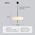 Modern Saucer Pendant Light 30/50cm Black White for Home & Commercial Decor