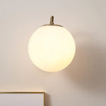 LED Glass Iron Wall Light with Pull Chain Switch for Corridor Living Room Bedroom
