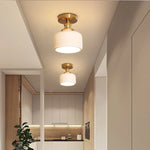 LED Copper Ceramic Ceiling Light for Home Indoor Modern Lighting