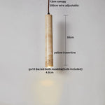 LED Gourd Pendant Light Fixture with Yellow Travertine and White Glass