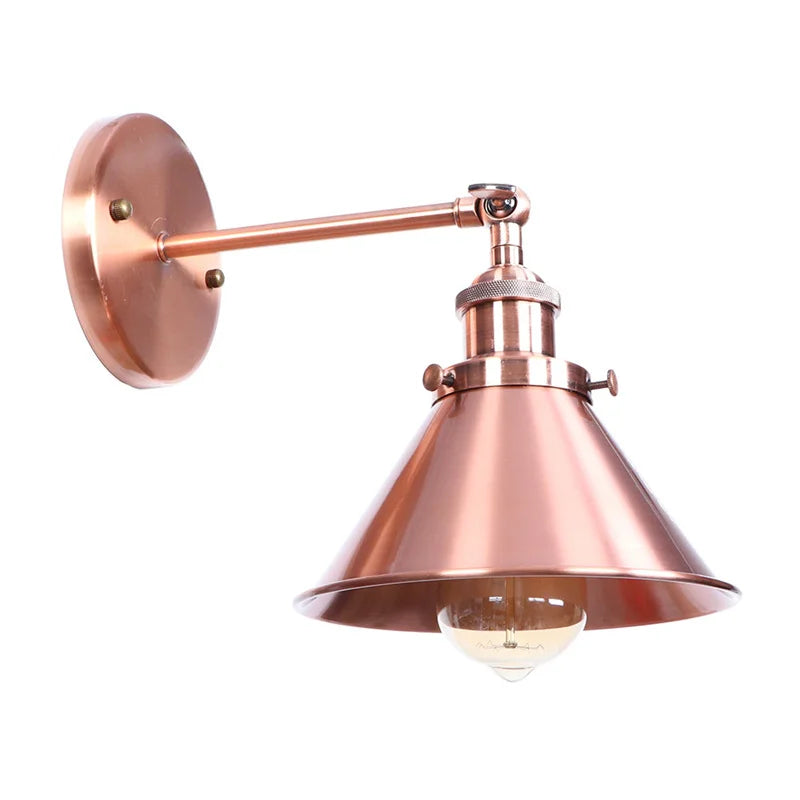 Afralia™ Pink Retro LED Wall Light Fixture - Industrial Vintage Ambient Luminaire