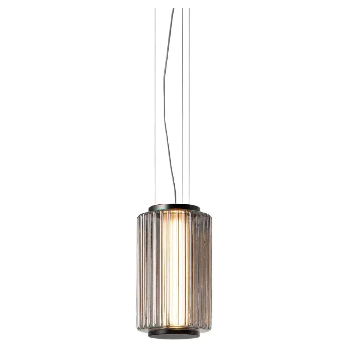 Modern Glass Cylinder LED Pendant Lights for Living Room & Dining Area