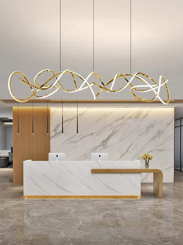 Stainless Steel Silicone Ceiling Chandelier - Modern Home Decor Light Fixture