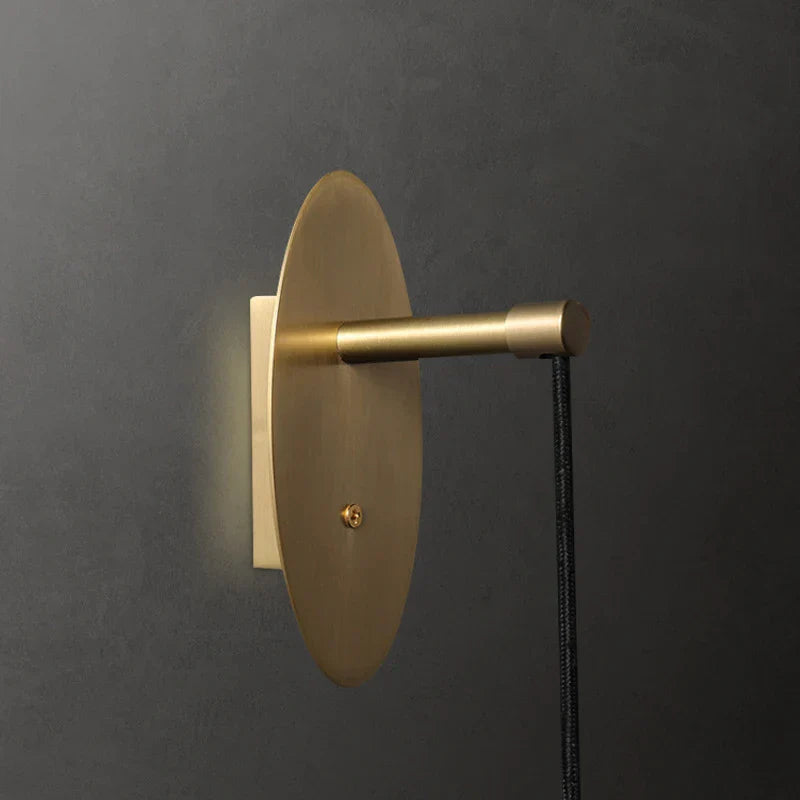 Crystal LED Wall Light: Elegant Copper Lighting for Bedroom, Living Room, Staircase