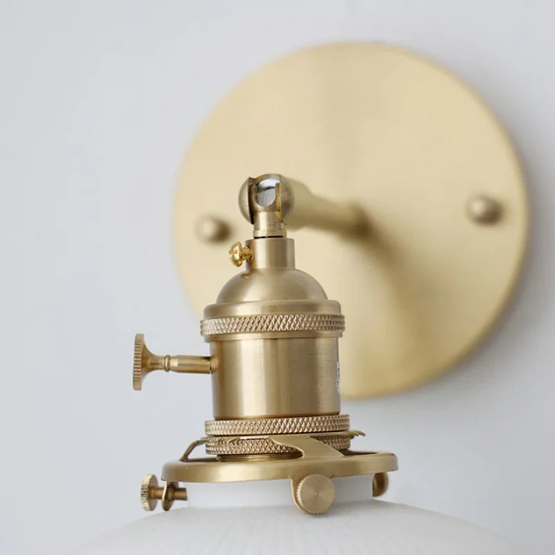Ceramic Knob Switch Wall Light by IWHD - Modern LED Sconce for Bedroom, Hallway & Bathroom