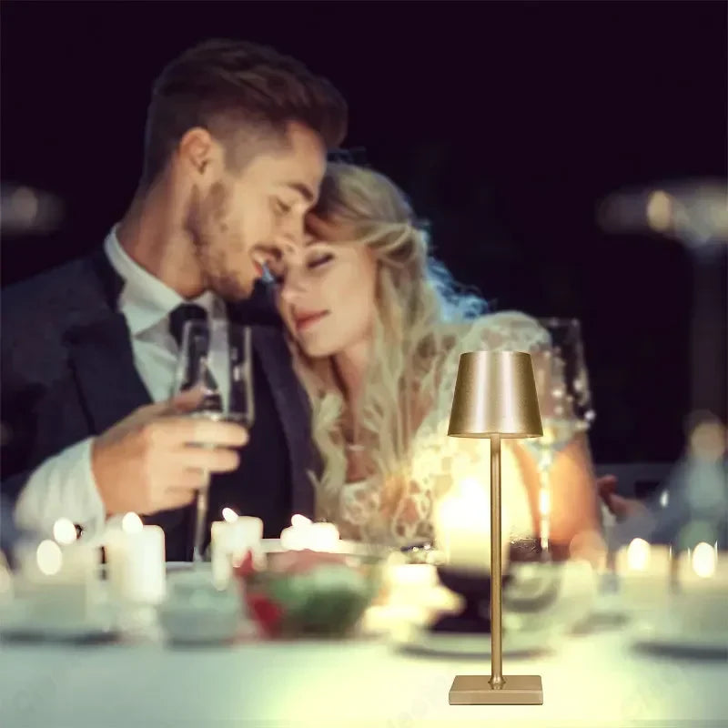 Poldina Waterproof Cordless Table Lamp - Rechargeable USB Touch Switch