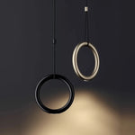Metal Ring Pendant Lamp Italian Designer Restaurant Bar Studio Decor