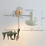 Afralia™ Cream Iron Art LED Wall Lamp for Bedroom Living Room Decor